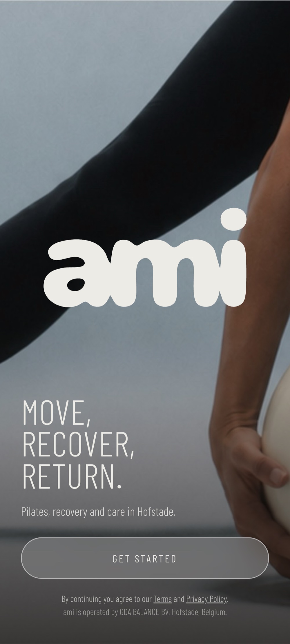 AMI app welcome