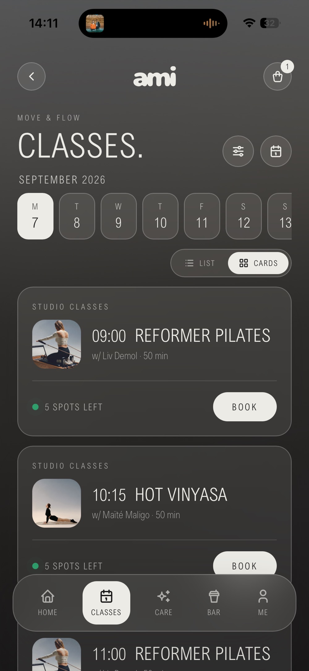 AMI app classes